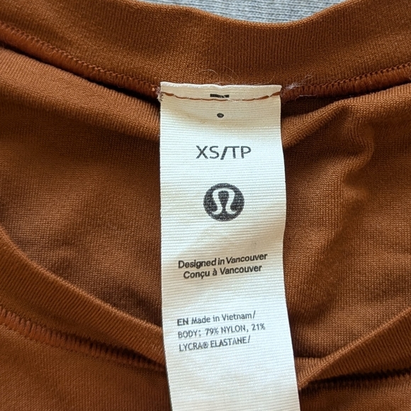 Lululemon Wundermost Ultra-Soft Nulu Crewneck Long-Sleeve Shirt in Sable - Picture 10 of 10